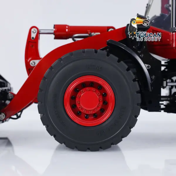 1/14 RC Metal Hydraulic Loader WA480 Whee1d Electric Construction Heavy Machine Quick Coupler Fork Bucket Light Sound ST8 Radio Battery