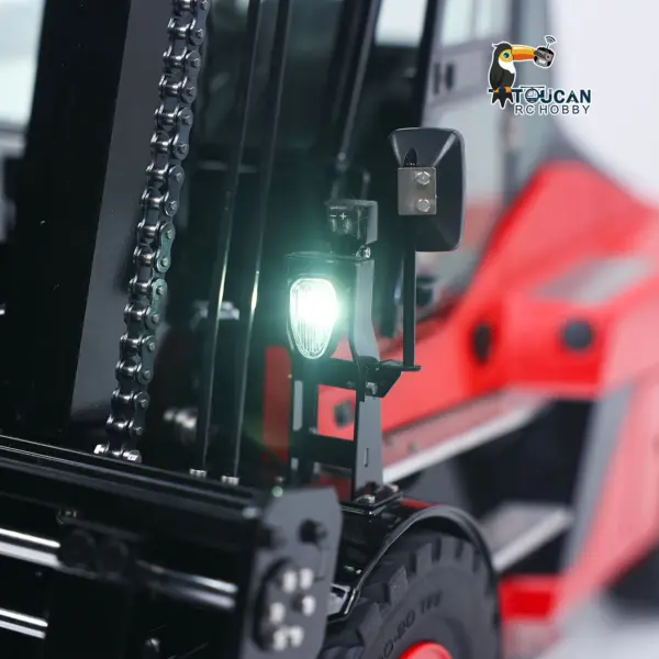 Kabolite 180-100 1/14 4X2 RC Metal Forklift 3-Way Vavles Hydraulic Construction Trucks Flysky ST8 Radio Light System Sound Battery