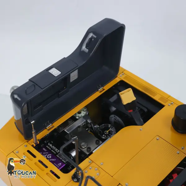 Super Frog 1/14 RC Hydraulic Excavator E400 Metal Remote Control Digger 3 Pumps Pro 6CH Valve Thumb Type Frsky X14 Radio Sound Fans