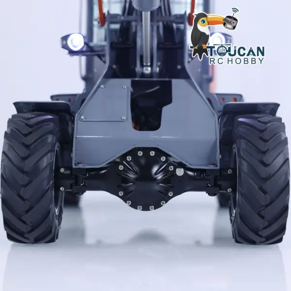 Customized LESU Metal 1/14 Hydraulic RC Loader AOUE MCL8 Remote Control Wheeled Construction Vehicles Hobby Model DIY 4-ways Reversing Valve