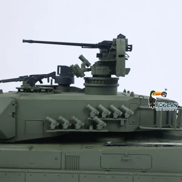 TOUCAN 1/16 Metal RC Tank 3889 German Leopard A6 360 Model Turret Barrel Recoil Infrared System Smoke Electric Periscope