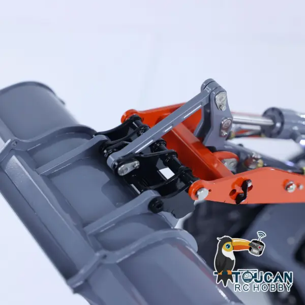 Customized LESU Metal 1/14 Hydraulic RC Loader AOUE MCL8 Remote Control Wheeled Construction Vehicles Hobby Model DIY 4-ways Reversing Valve
