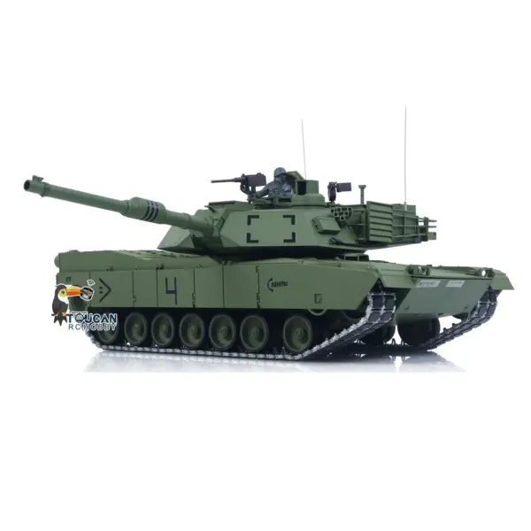 1/16 TOUCAN Remote Control Battle Tank 3918 Abrams M1A2 Metal Gearbox 360 Rotation Barrel Recoil Elevation Laser Aiming Light Smoke