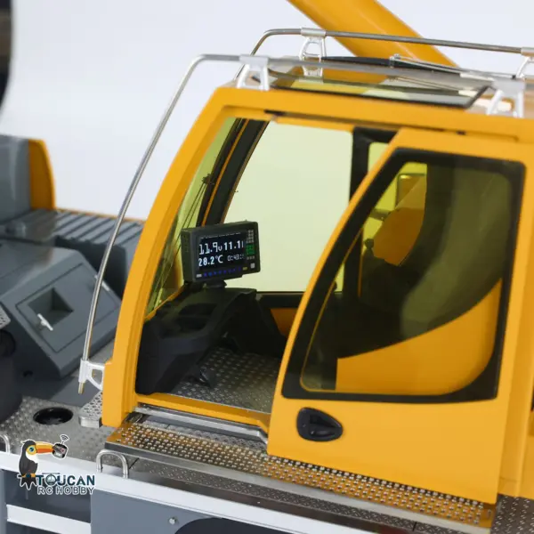 Eyewhale Metal 1/14 RC Mobile Crane Truck D1050 All Terrain Remote Control Hydraulic Construction Vehicles FlySky PL18EV Sound Light System