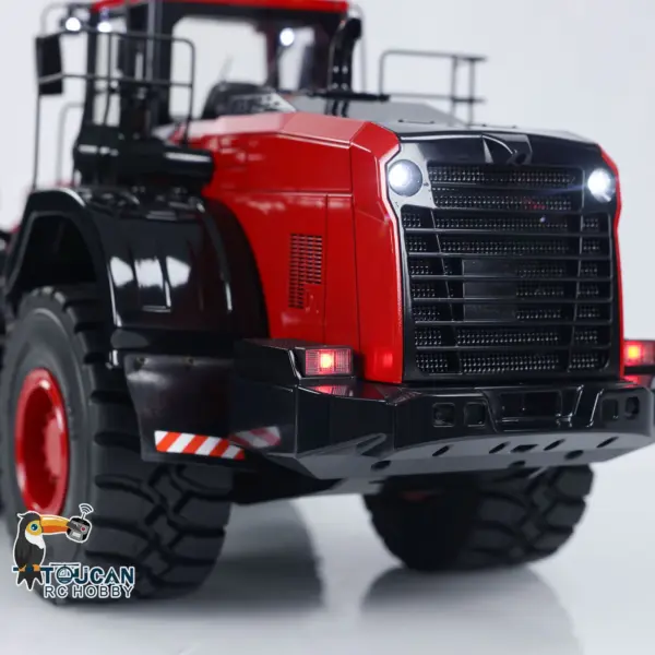 1/14 RC Metal Hydraulic Loader WA480 Whee1d Electric Construction Heavy Machine Quick Coupler Fork Bucket Light Sound ST8 Radio Battery