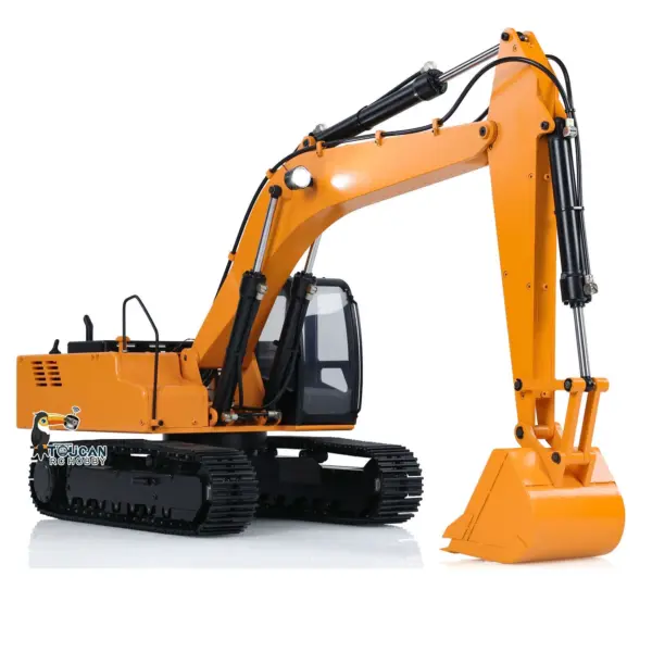 JDMODEL 1/12 Hydraulic Excavator 4200XL Metal Digger Construction Vehicles RC Hobby Grade Truck Tripper Bucket Pump Tube Tracks Radio