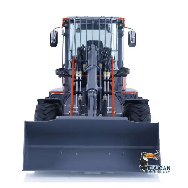 Customized LESU Metal 1/14 Hydraulic RC Loader AOUE MCL8 Remote Control Wheeled Construction Vehicles Hobby Model DIY 4-ways Reversing Valve
