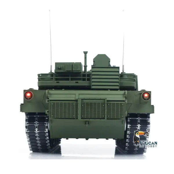 1/16 TOUCAN Remote Control Battle Tank 3918 Abrams M1A2 Metal Gearbox 360 Rotation Barrel Recoil Elevation Laser Aiming Light Smoke