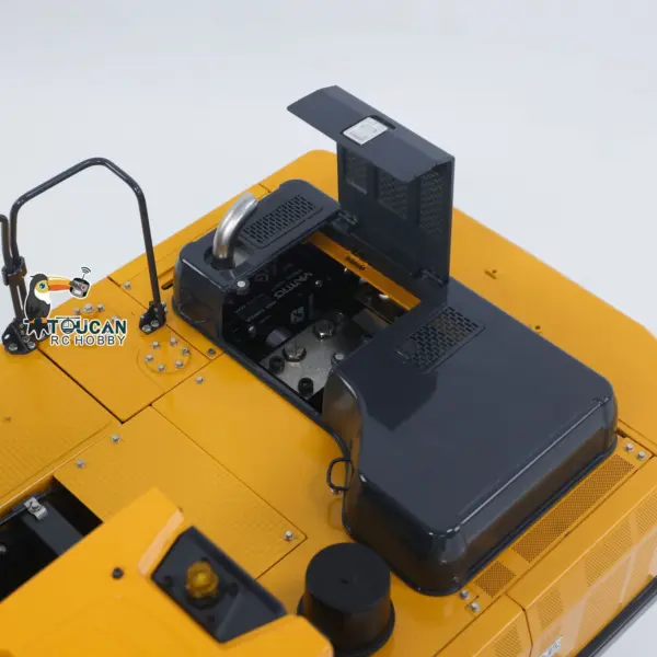 Super Frog 1/14 RC Hydraulic Excavator E400 Metal Remote Control Digger 3 Pumps Pro 6CH Valve Thumb Type Frsky X14 Radio Sound Fans