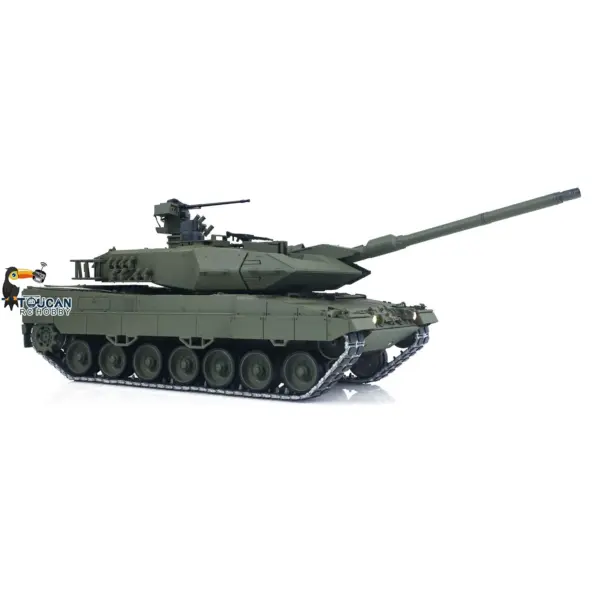 TOUCAN 1/16 Metal RC Tank 3889 German Leopard A6 360 Model Turret Barrel Recoil Infrared System Smoke Electric Periscope