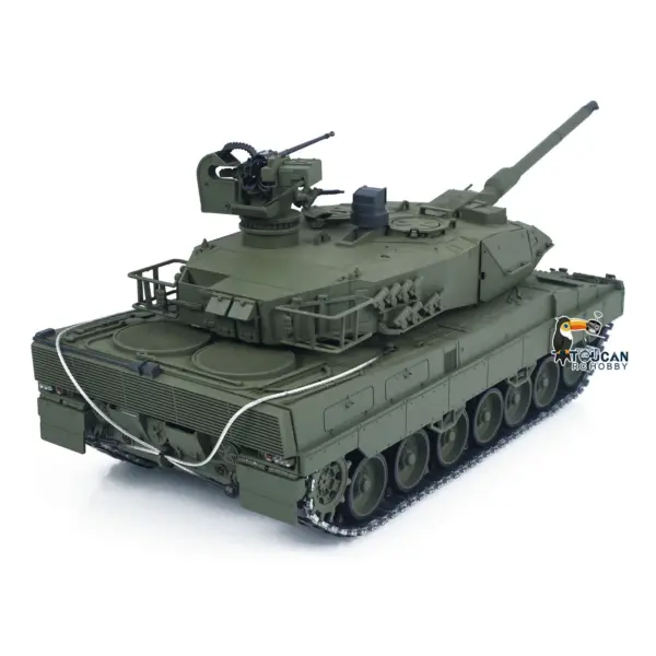 TOUCAN 1/16 Metal RC Tank 3889 German Leopard A6 360 Model Turret Barrel Recoil Infrared System Smoke Electric Periscope