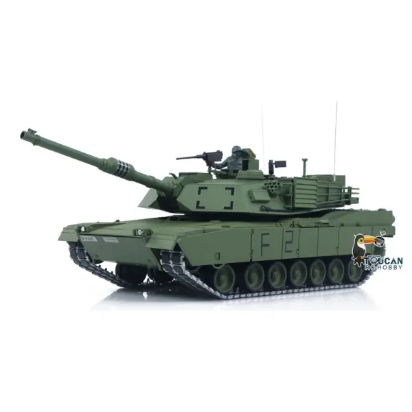1/16 TOUCAN Remote Control Battle Tank 3918 Abrams M1A2 Metal Gearbox 360 Rotation Barrel Recoil Elevation Laser Aiming Light Smoke