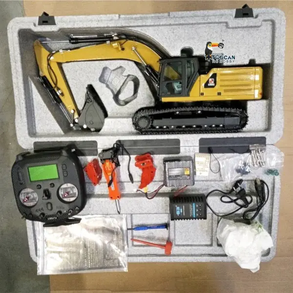 Kabolite K961 100S PRO 1/18 RC Hydraulic Excavator RTR Remote Control Digger Flysky ST8 Radio 2S Battery Electric Claw Hammer