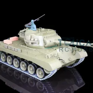 1/16 Henglong 7.0 Upgraded M26 Pershing RTR RC Tank Radio Controlled Model 3838 Infrared System Smoking Metal Tracks
