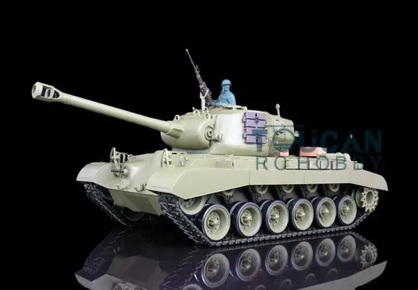 2.4Ghz 1/16 Henglong 7.0 Plastic Ver M26 Pershing RTR RC 3838 Tank Model Hull Recoil W/ Driving Wheel Sprocket Bearing