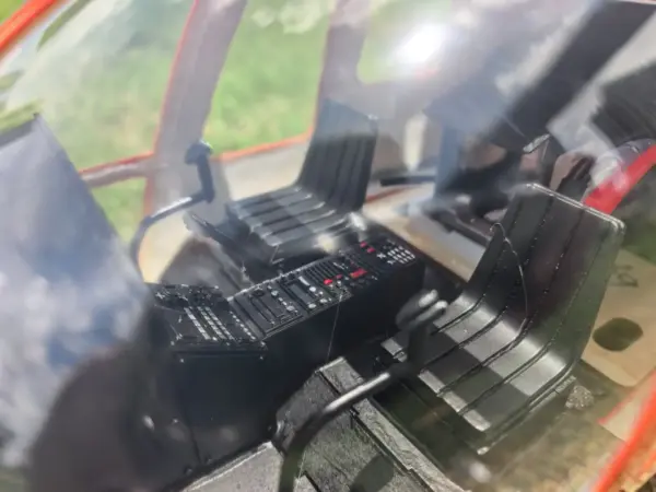 FLISHRC BO105 (MBB Bölkow Orange) RTF FL500 V2 500 Class/Size Scale RC Helicopter